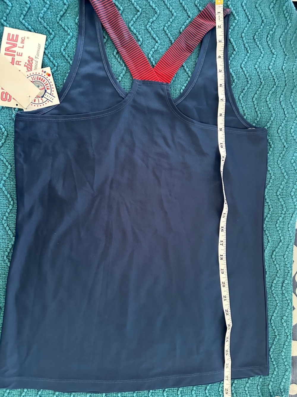 Genuine Merchandise Navy Boston Red Sox Tank Top with Red Accents NWT women’s - Picture 3 of 5